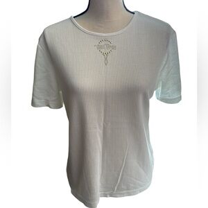 Ribbed Crew Neck Short Sleeve Golf “Tee Time” Tee